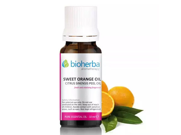 Масло от портокал, 10 мл, Sweet orange oil, БИОХЕРБА